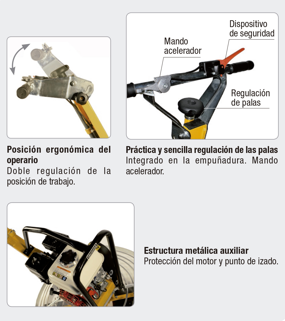 Fratasadora Ø 600 mm Eléctrica/Gasolina Imcoinsa