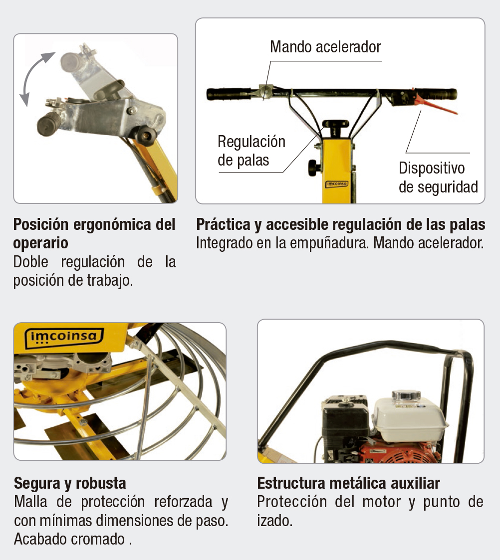 Fratasadora Ø 900 mm /Ø 1200 mm Imcoinsa