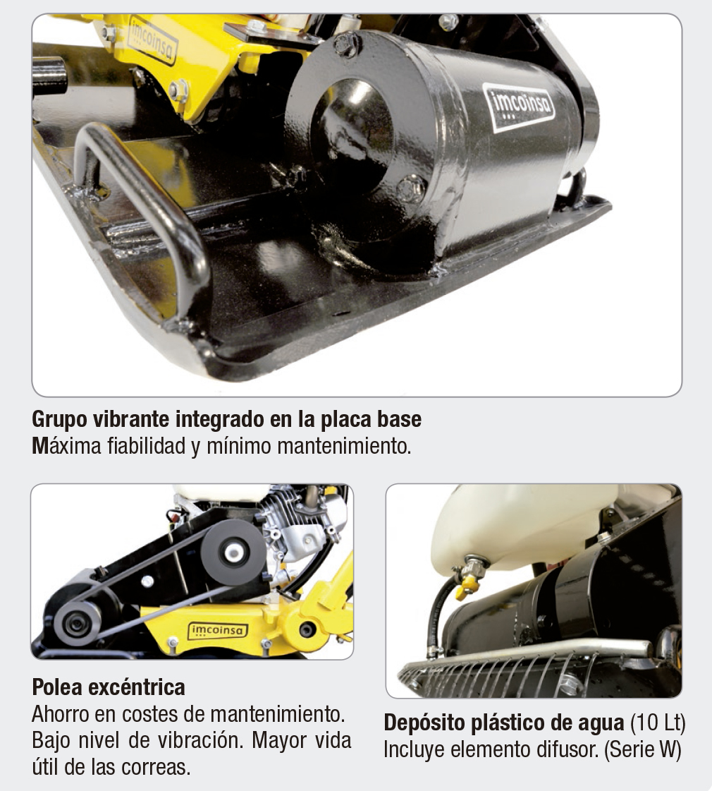 Bandejas compact vibration series 75 kg Imcoinsa