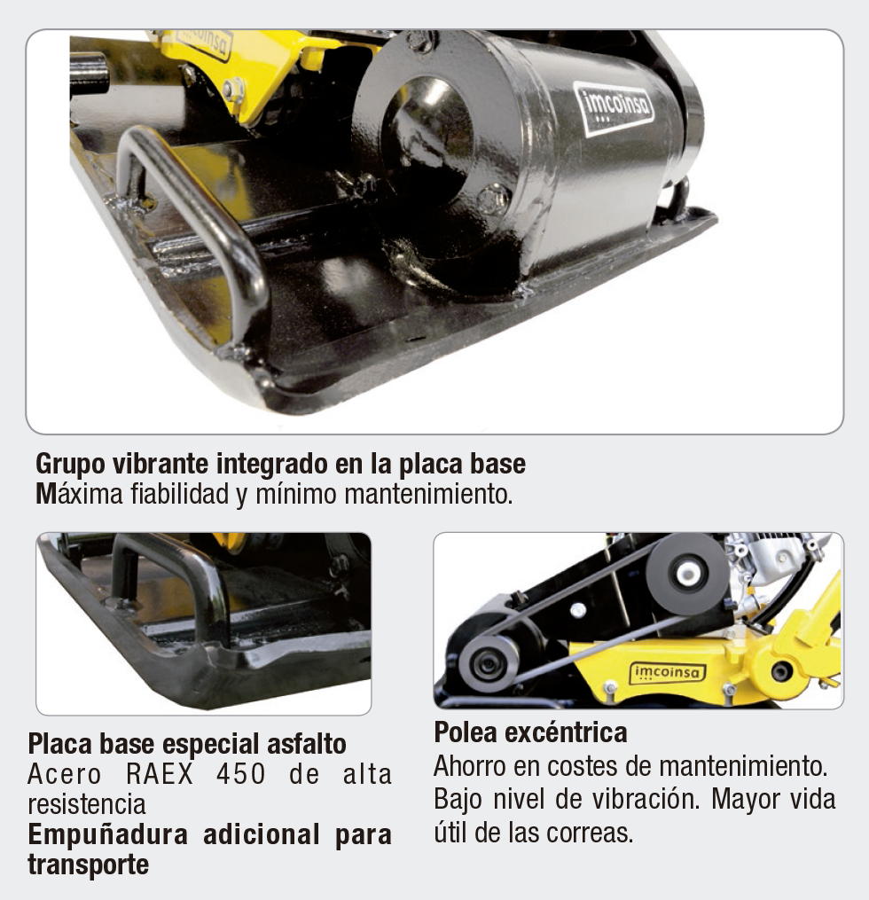 Bandeja compact vibration series 90 kg Imcoinsa