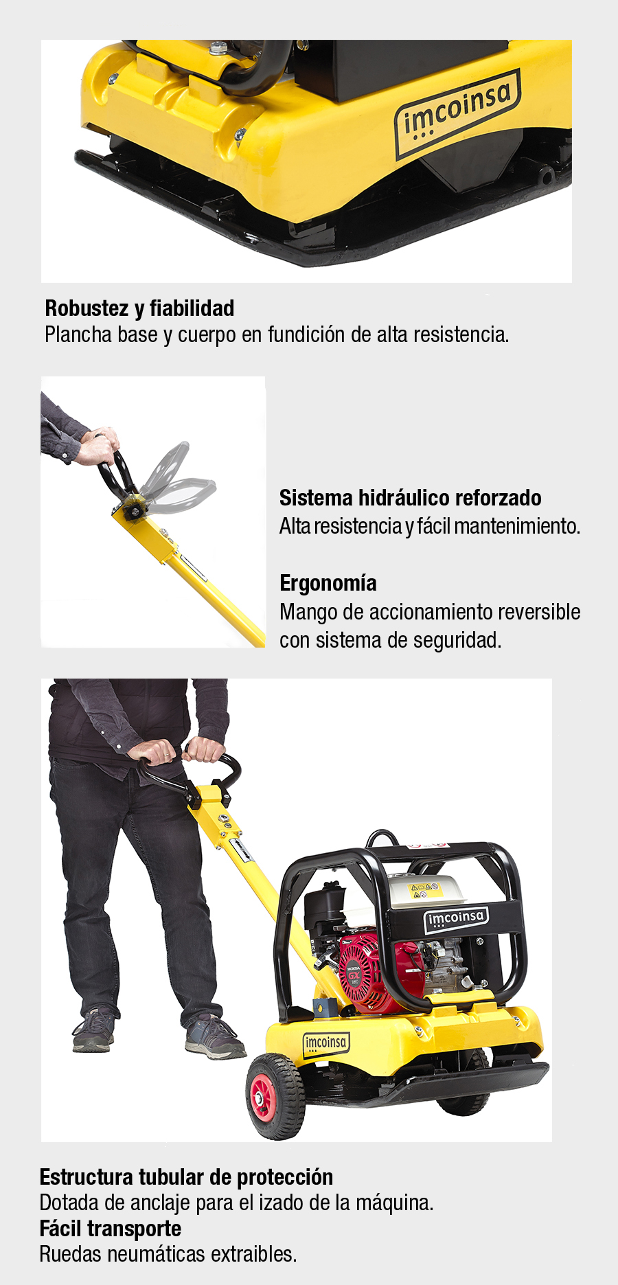 Bandeja reversible 120 kg / Base 40 x 63 cm Imcoinsa