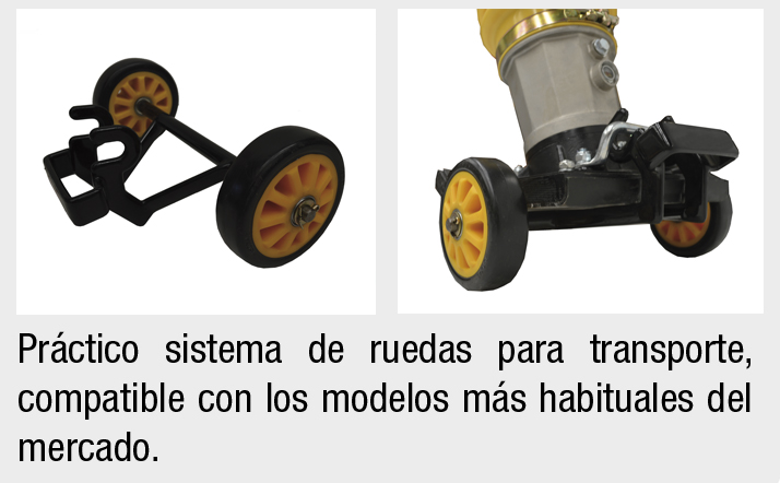 Ruedas para transporte pisón Imcoinsa