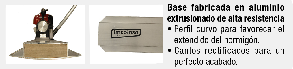 Regla vibrante mango simple con motor eléctrico Imcoinsa