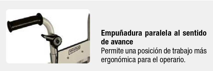 Regla vibrante mango doble / base en L con motor gasolina Imcoinsa