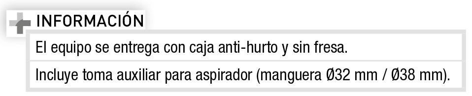 Rozadora de fresas Imcoinsa
