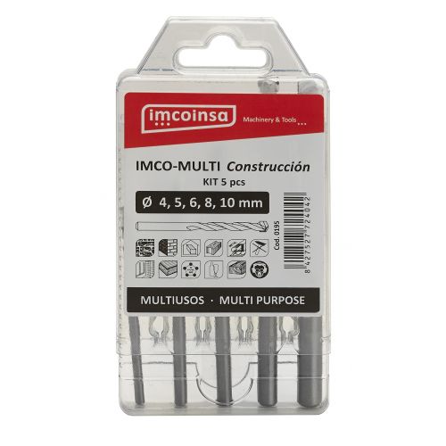 Kit 5 Pcs. brocas Imco-Multi construcción Imcoinsa