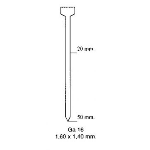 Punta TIP para clavadora modelo LT50/Clavo con cabeza Imcoinsa