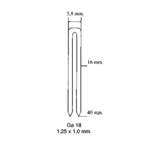 Grapa para clavadora - grapadora SF50/40 combinada Imcoinsa