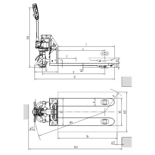 Transpaleta eléctrica Imcoinsa