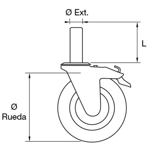 Ruedas macho Imcoinsa