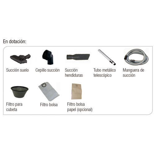 Aspirador 20 Lt / 1.200 W Imcoinsa