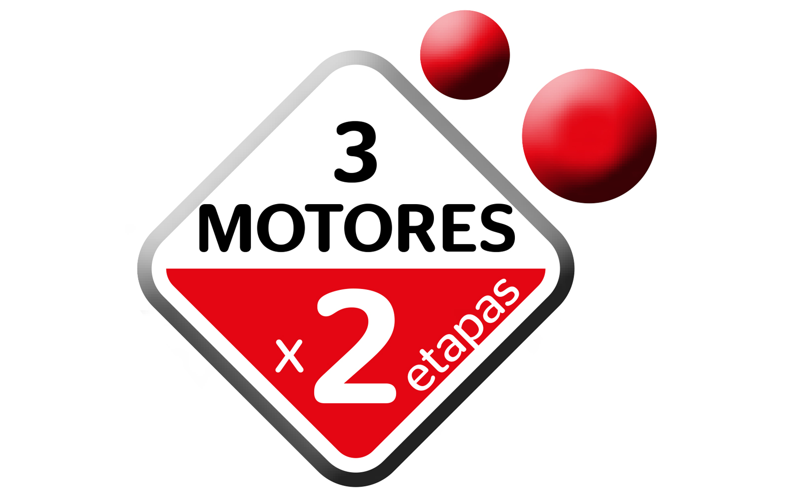 Aspirador 80 Lt / 3.600 W Imcoinsa - 3 Motores x Dos Etapas