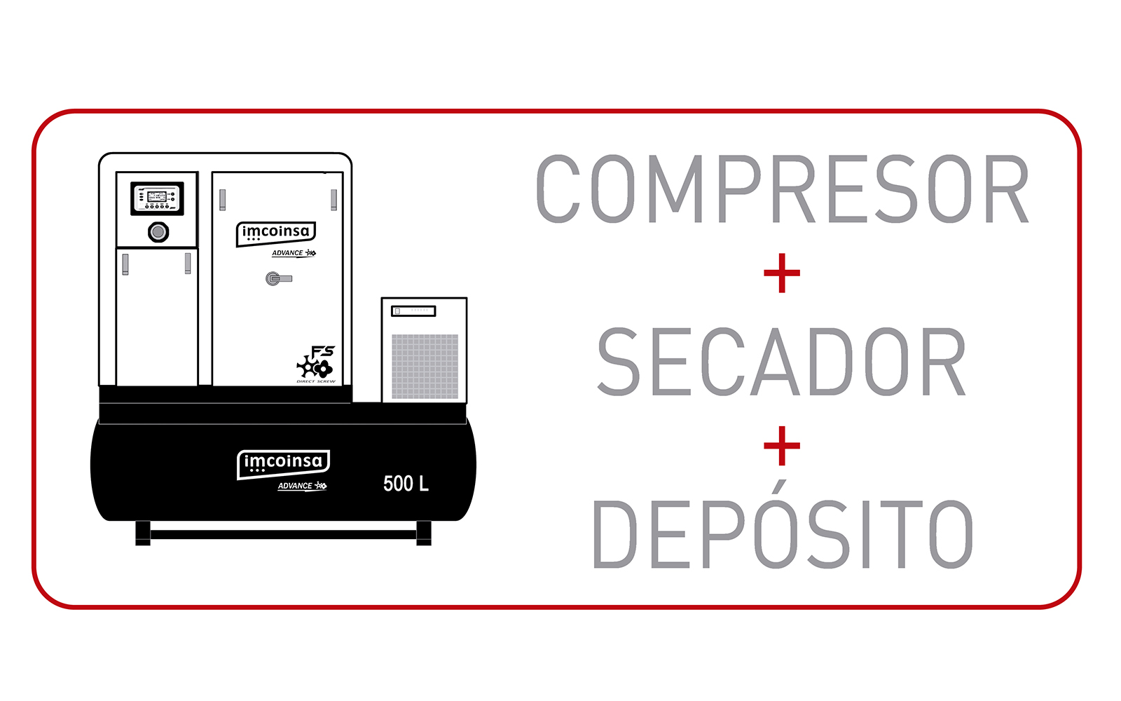 Compresor de tornillo serie VS Small 230V COMPACT PLUS