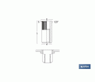 TUERCAS REMACHABLES RANURADAS CABEZA REDUCIDA ACERO M4