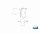 TUERCAS REMACHABLES HEXAGONAL ANCHAS ACERO M4