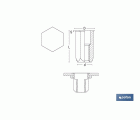 TUERCAS REMACHABLES HEXAGONAL CABEZA REDUCIDA ACERO M4