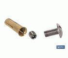 Kit de anclaje de cobertor de piscinas | Compuesto de taco, tornillo y espárrago | Fabricado en latón y acero inoxidable
