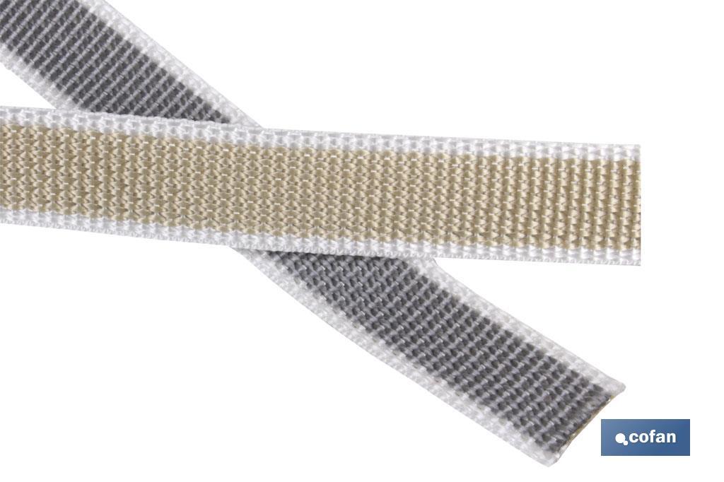 CINTA PERSIANA 2 C. 20,5MM X 50 M.GRIS/BEIGE