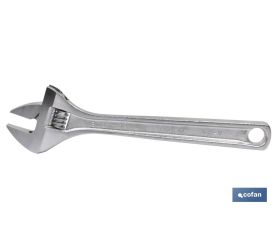 Llave inglesa con moleta central | Varias medidas y aperturas | Ajustable | Fabricada en acero al cromo-vanadio
