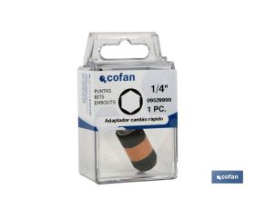 ADAPTADOR PUNTAS DESTORN.AUTO 1/4x77