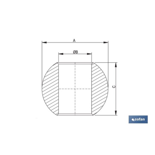 BOLA ENGANCHE RÁPIDO RÓTULA BRAZO INFERIOR 64 X 28,4 X 45 MM