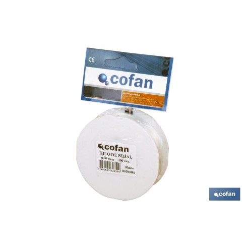 BLISTER HILO DE SEDAL 0.9 MM 100 MTS BLANCO