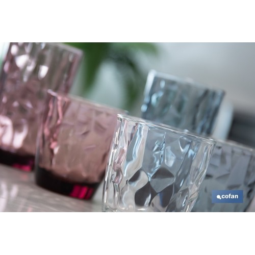 PACK 6 VASOS DE AGUA VIDRIO 30.5 CL MODELO JADE