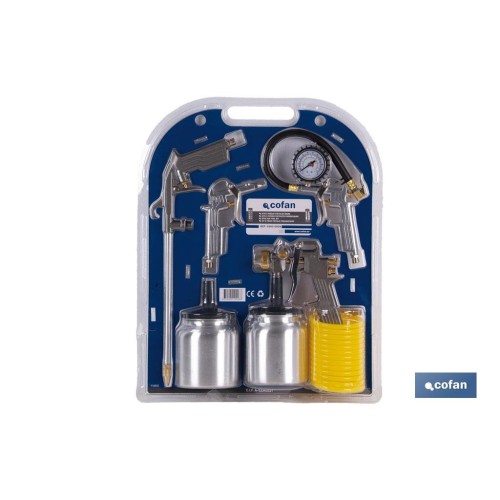 KITS 5 PIEZAS PISTOLAS NEUM.