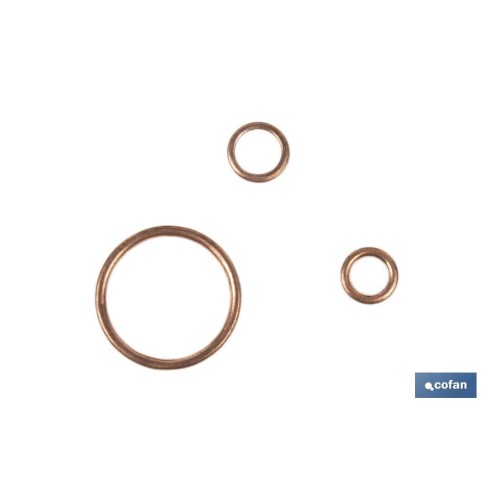 ARANDELA DE COBRE PARA TAPON CARTER 8X14