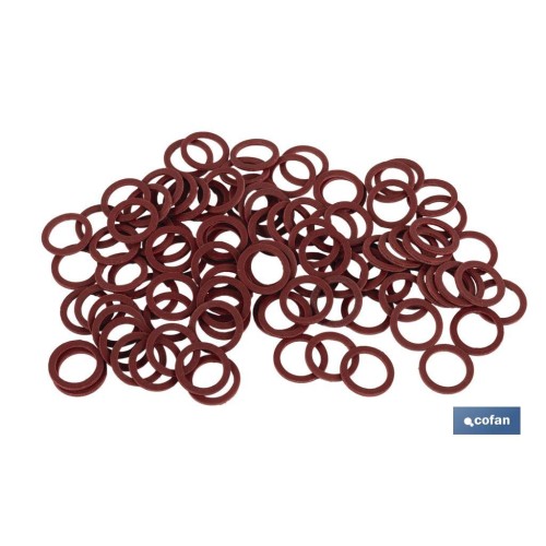 ARANDELA DE FIBRA ROJA M-4 X 8 X 1,5