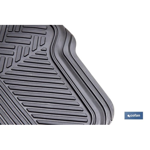 JUEGO DE ALFOMBRILLAS DE PVC PARA AUTOMÓVIL 4 UDS.