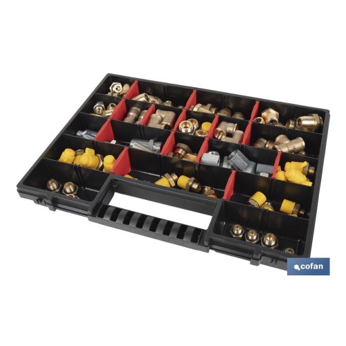 MALETIN RACORES METÁLICOS RAUFOSS 90 pcs
