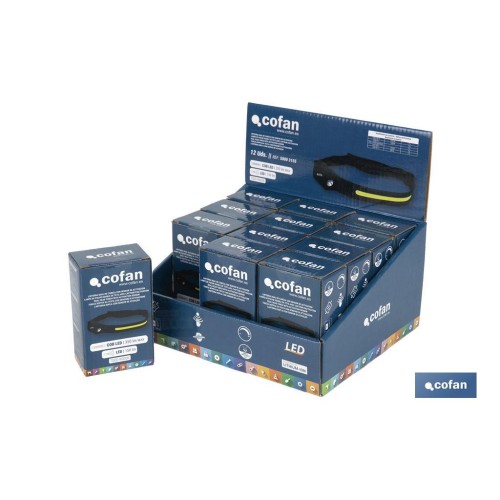 EXPOSITOR LINTERNA DUAL DE CABEZA 12 UDS