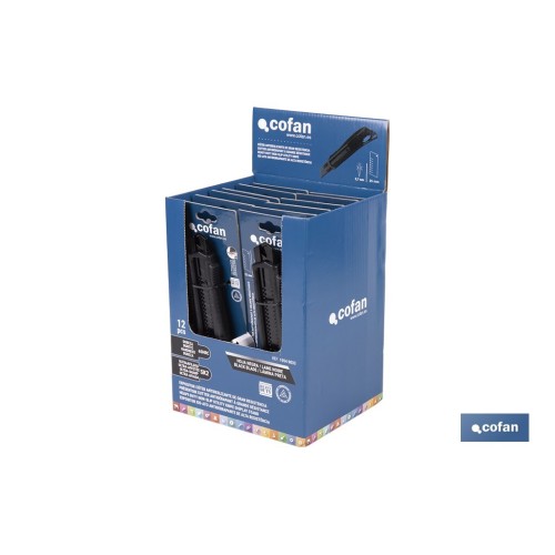 EXPOSITOR DE CÚTER ANTIDESLIZANTE HEAVY DUTY 25 MM 12 UDS.