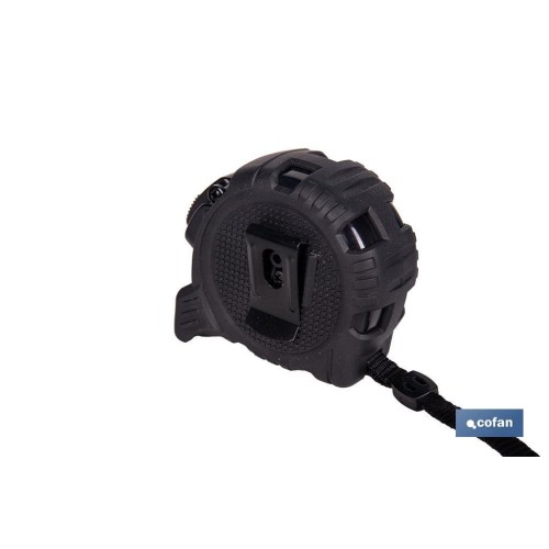 EXPOSITOR FLEXÓMETRO HOJA NEGRA DOBLE CARA 19 MM X 5 M 12 UDS.