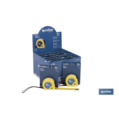 EXPOSITOR DE FLEXÓMETROS 19 MM X 5 M 12 UDS.