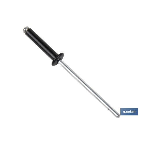 REMACHE ALUMINIO NORMAL NEGRO 3.2 X 8 MM