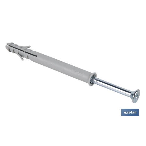 TACO LARGO DE GOLPE CON TORNILLO POZIDRIVE Ø10 X 100 MM