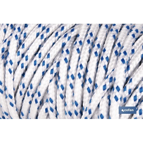 CUERDA TRENZADA POLI 6MM 100 MTS