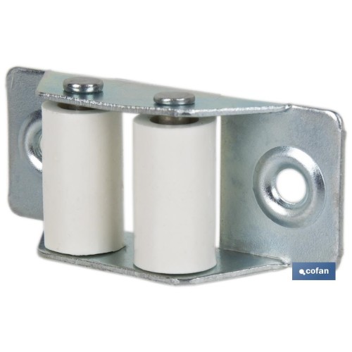 PASACINTAS METÁLICO CON RODILLO DE NYLON 21X50 MM