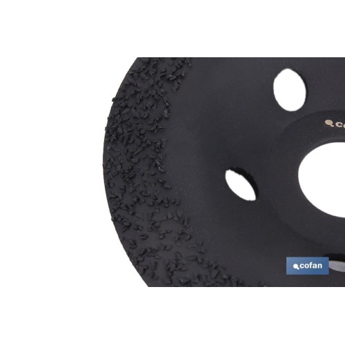 PLATO RECTIFICADOR CARBURO DE TUNGSTENO MULTIMATERIALES Ø115 X 22,23 GRANO MEDIO