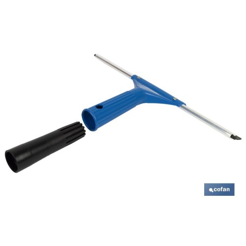 LIMPIACRISTALES  METAL Y ABS  27 CM CON ADAPTADOR