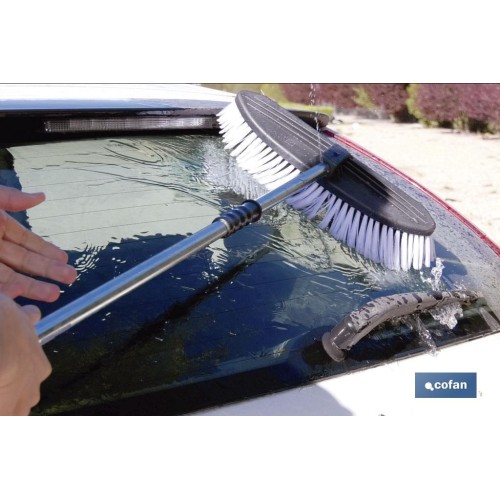 CEPILLO LAVACOCHES PVC PROFESIONAL C/CANAL AGUA.