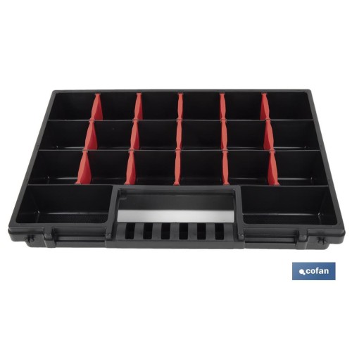 ESTUCHE ORGANIZADOR 20 COMPARTIMENTOS 344 X 249 X 50 MM