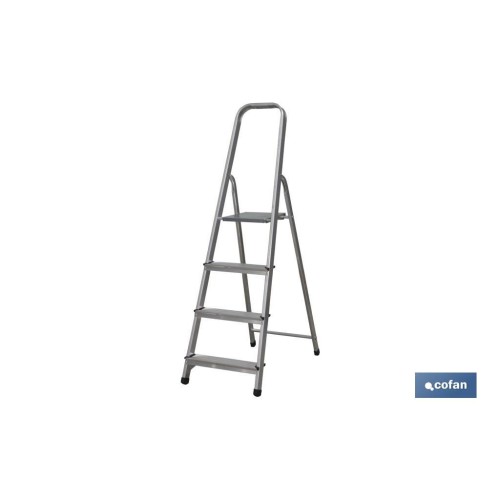 ESCALERA ALUMINIO 4 PELDAÑOS Y 0,89 M ALTURA ÚTIL