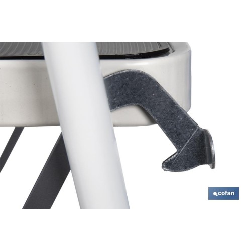 ESCALERA DOMÉSTICA ACERO 2 PELDAÑOS ALTURA 46 CM