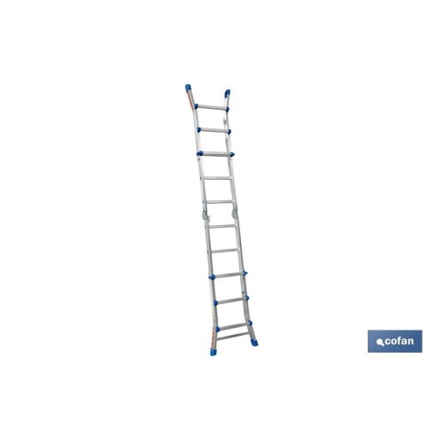 ESCALERA PLUS ALUMINIO MULTIPOSICIÓN 4 x 3 PELDAÑOS Y 2,83 M
