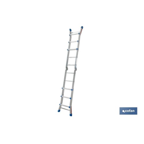 ESCALERA PLUS ALUMINIO MULTIPOSICIÓN 4 x 3 PELDAÑOS Y 2,83 M