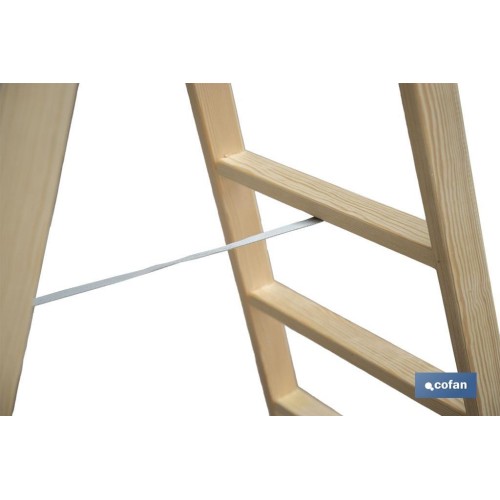 ESCALERA MADERA DOBLE 7 PELDAÑOS 1,75 M