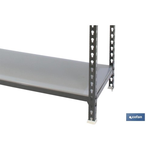 ESTANTERÍA ANTRACITA 5 BALDAS DE ACERO GALVANIZADO 1800 X 900 X 400 MM